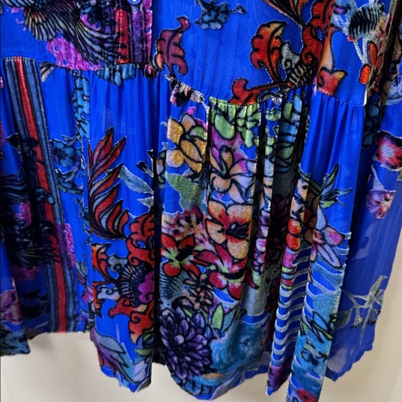 Johnny Was burn out velvet dress - Picture 7 of 8